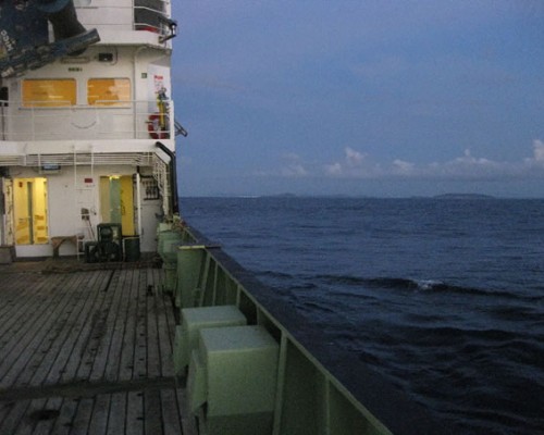 A view towards a watering stop in Brazil
