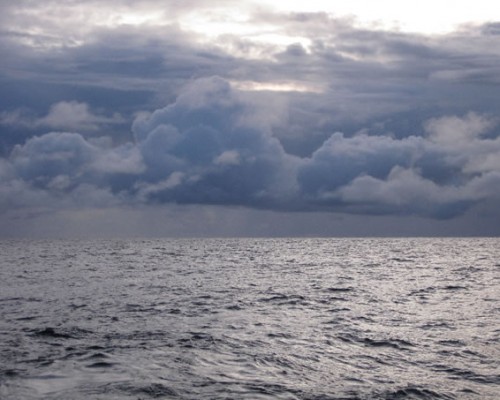 Grey North Atlantic seas